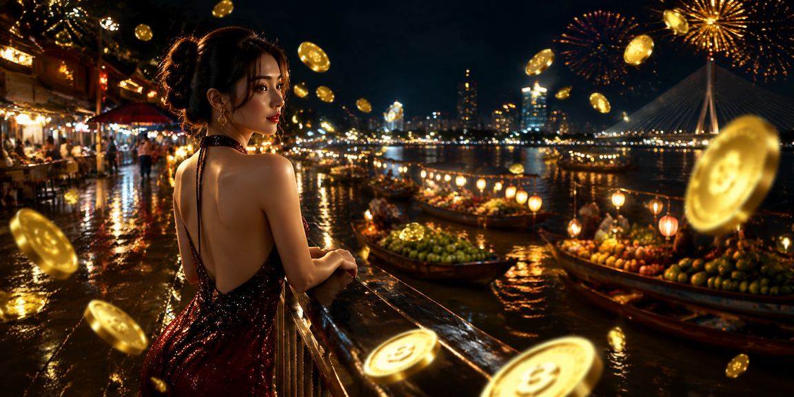 Lễ hội giải trí casino tại vùng Mekong với ánh đèn rực rỡ về đêm